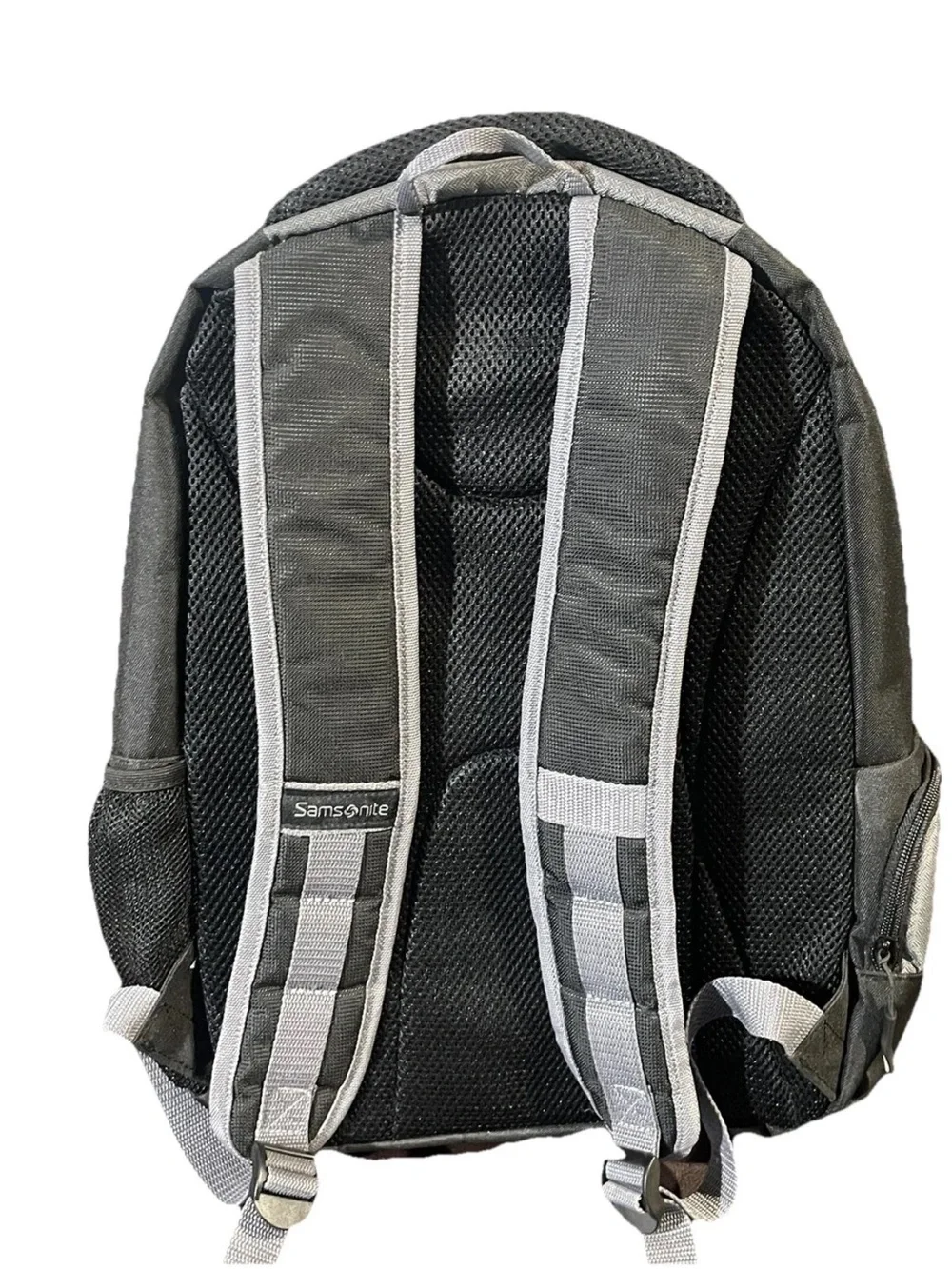 Samsonite Black and Gray Men's Backpack with Front Bungee